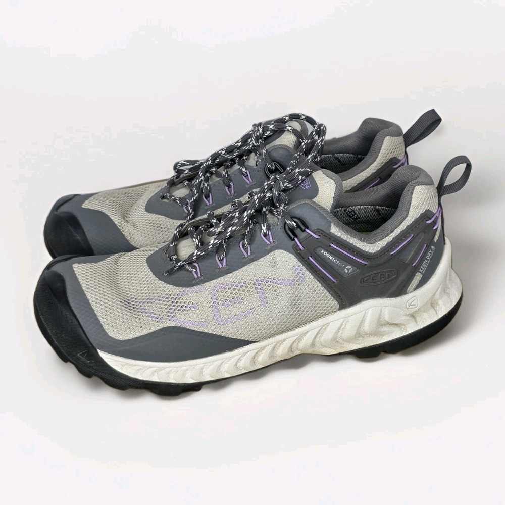 Keen NXIS EVO Wmns Size 8.5 shoes Gray Athletic Waterproof Hiking Sneakers